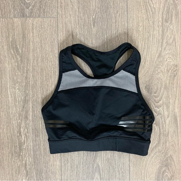 Lilybod Women's Sports Bra Tank Top Black Activewear Cropped Racerback Size XS - Picture 2 of 6